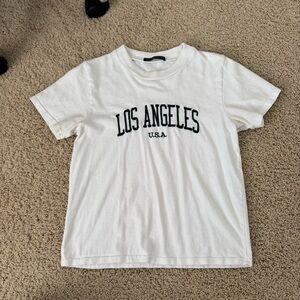 White Brandy Los Angeles Graphic T-Shirt